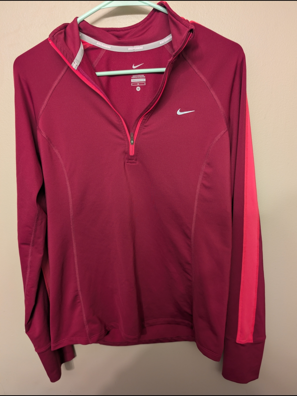 Nike Dri-Fit running Quarter zip pullover - Picture 2 of 4